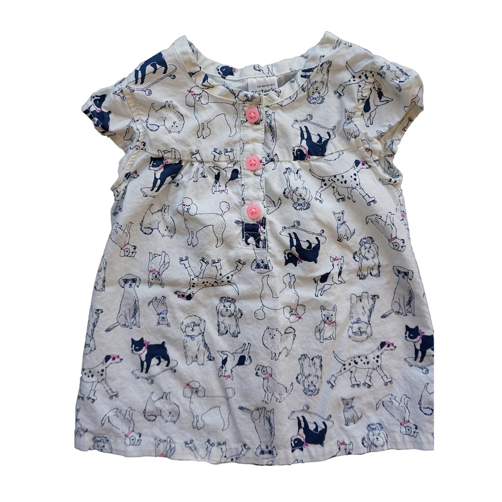 Carter's Dress Baby Girls Dog Print Size 6 Month